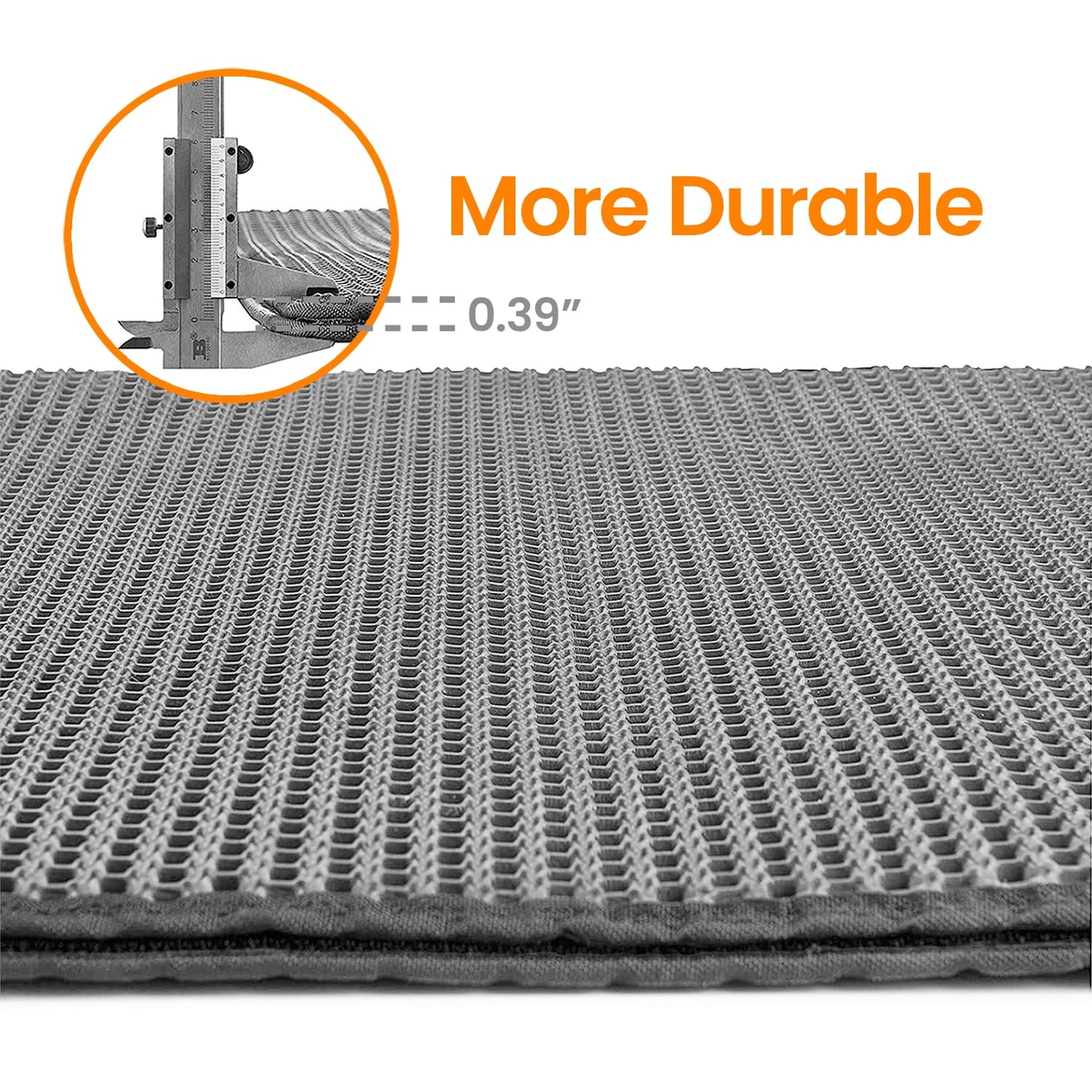 Cat Litter Mat - 25"X15" Honeycomb Double Layer, Urine Waterproof, and Easy to Clean