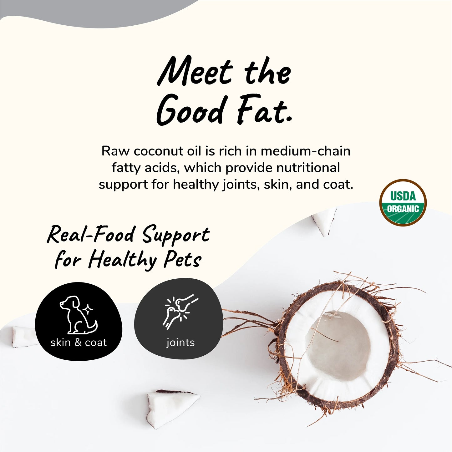 Organic Coconut Oil for Pets – Itchy Skin & Coat Support