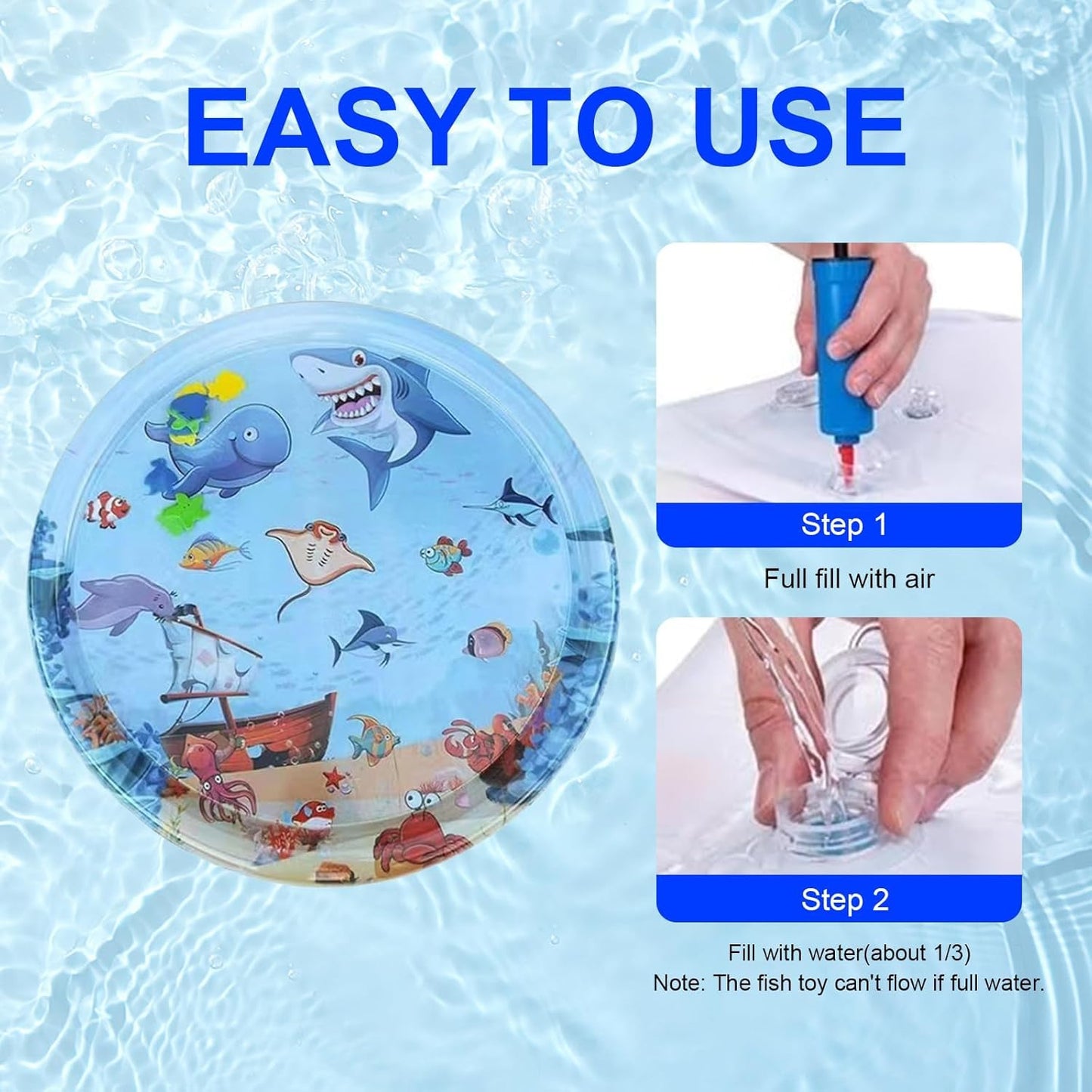 Upgrade Your Cat's Playtime with the 2025 Sensory Water Mat! 🐾💦 Perfect for Bored Indoor Kitties!