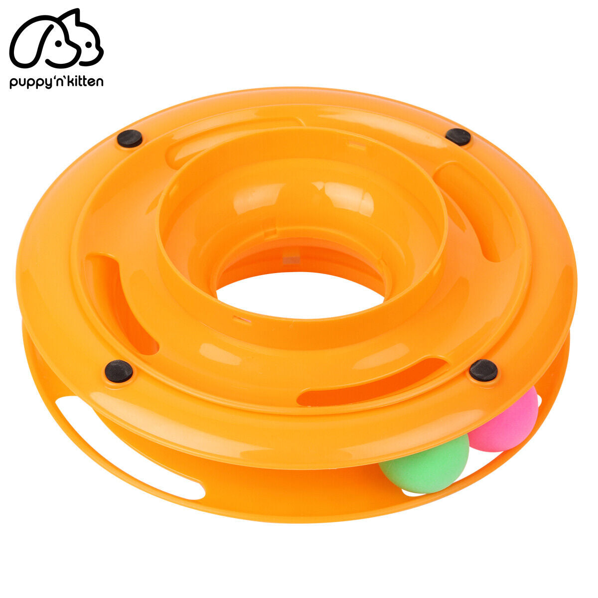 Pet Cat Crazy Ball Disk Interactive Toys Amusement Plate Trilaminar Funny Toy