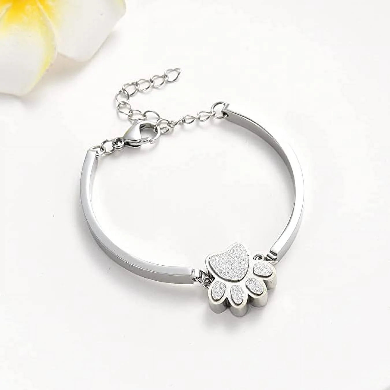Pet Cremation Jewelry for Ashes for Dog/Cat Ashes Keepsake Urn Bracelet for Women Men Stainless Steel Remembrance Memorial Gift for Loss of Loved Furry Friend with Fill Kit and Gift Box