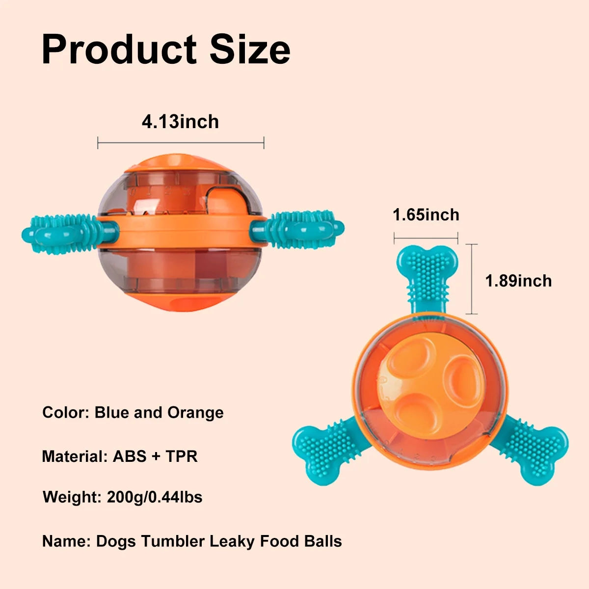 Dog Interactive Toys, Durable Food Feeder Tumbler Toy, Enrichment Mind Stimulating Puzzle Game for Pet Puppies, Pet Chew Toys Suitable for Small Medium Large Dogs