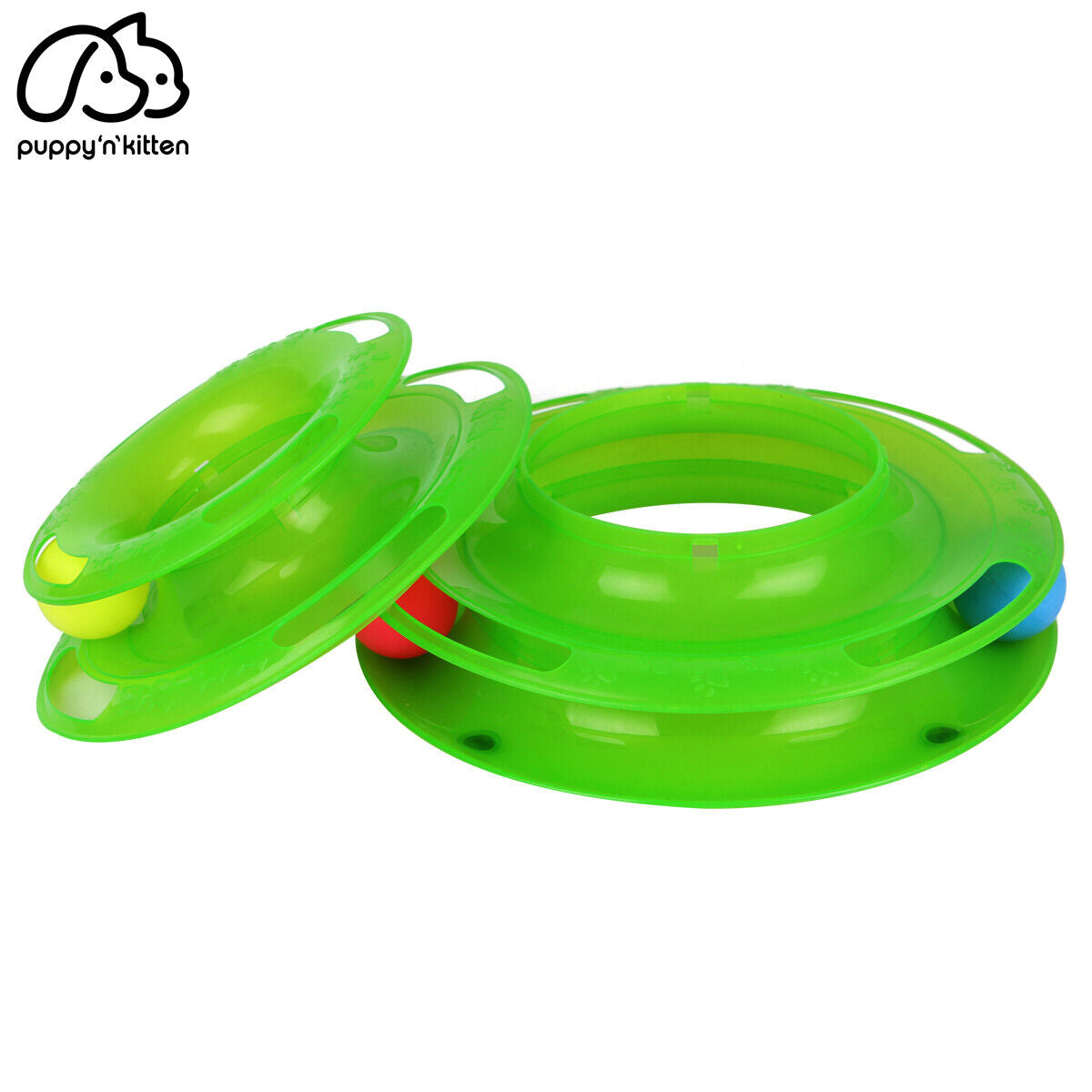 Pet Cat Crazy Ball Disk Interactive Toys Amusement Plate Trilaminar Funny Toy