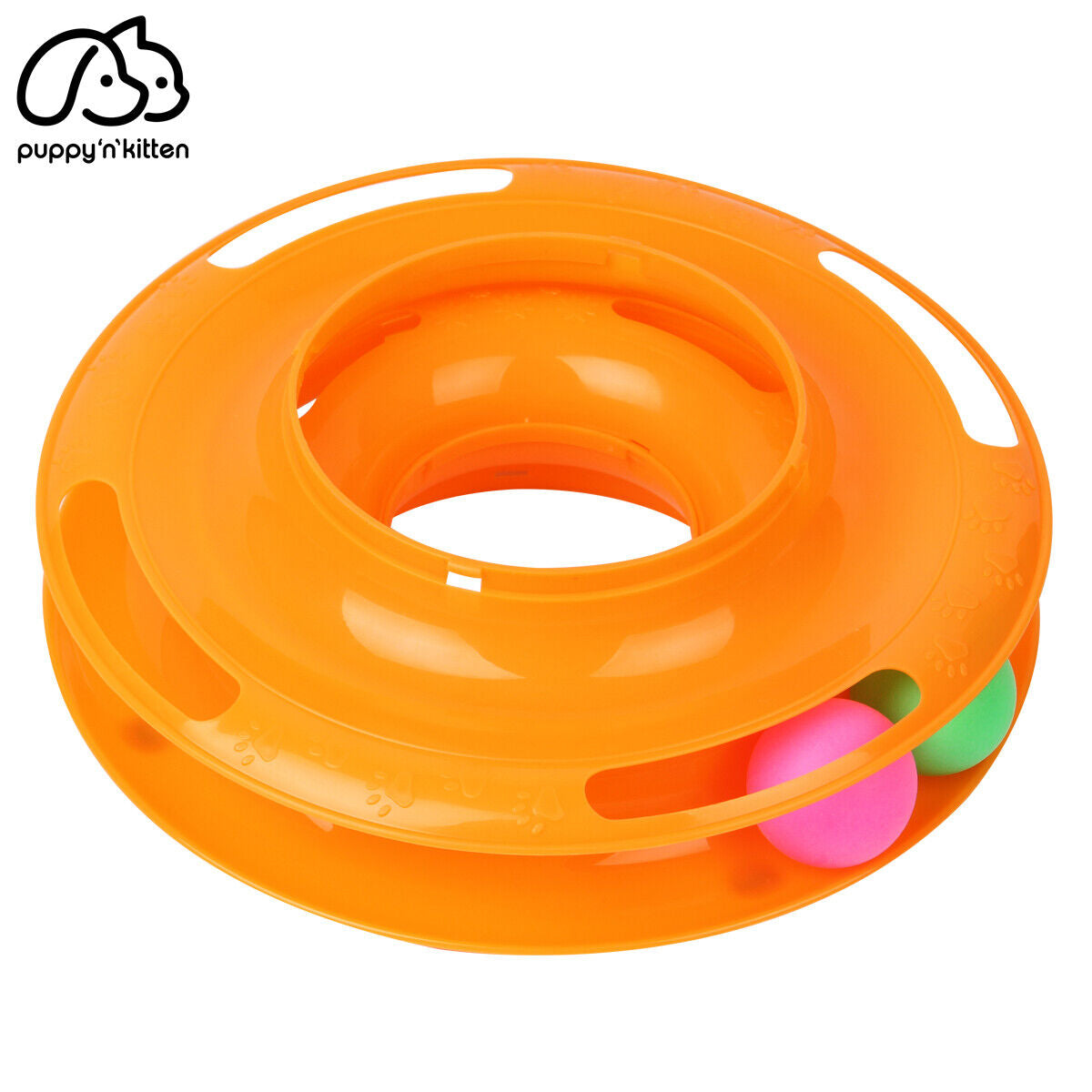 Pet Cat Crazy Ball Disk Interactive Toys Amusement Plate Trilaminar Funny Toy