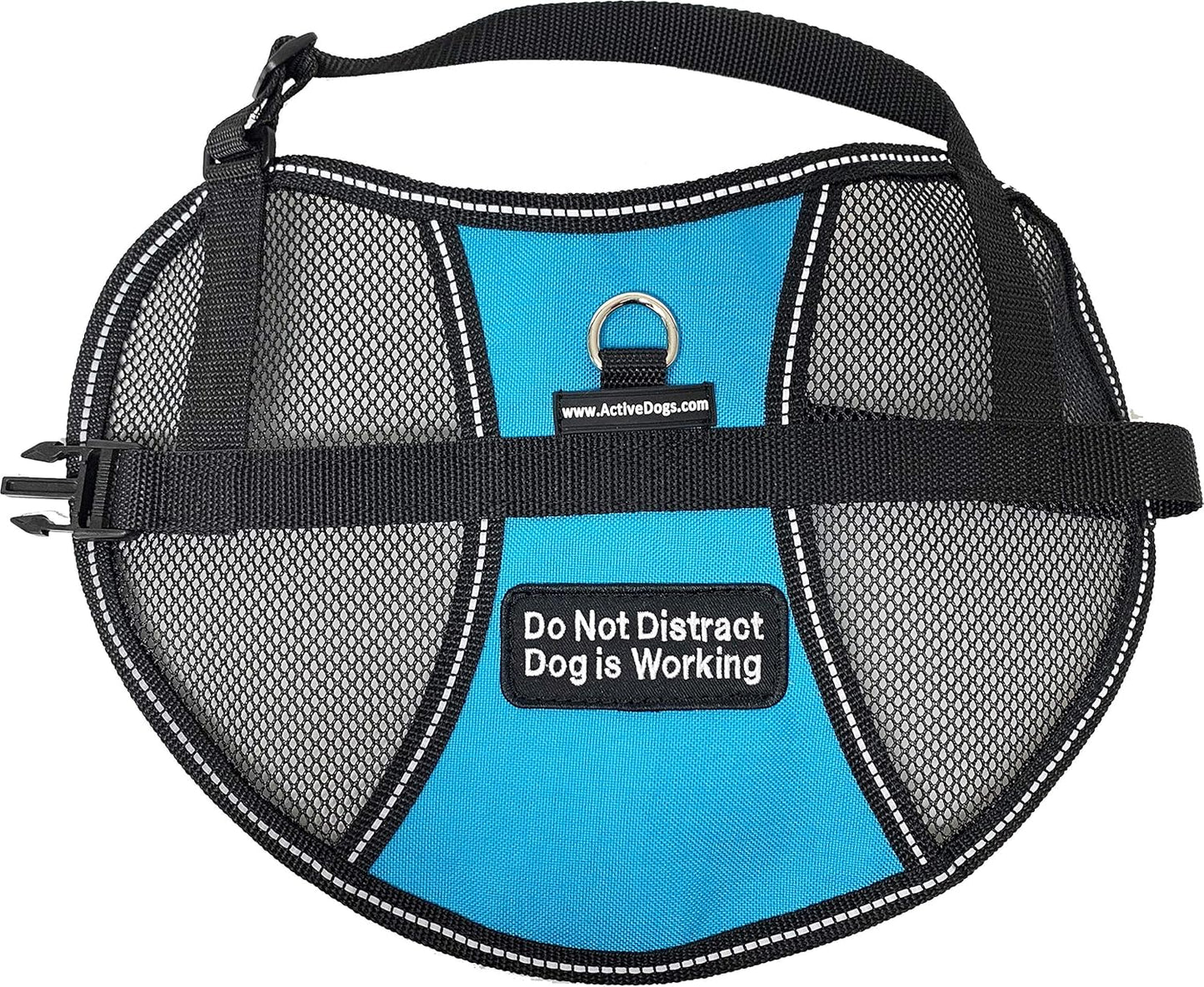 Activedogs Service Dog Hybrid Mesh Vest W/Hook & Loop Patch - Lightweight & Breathable Harness - Small Girth 20"-25", Red