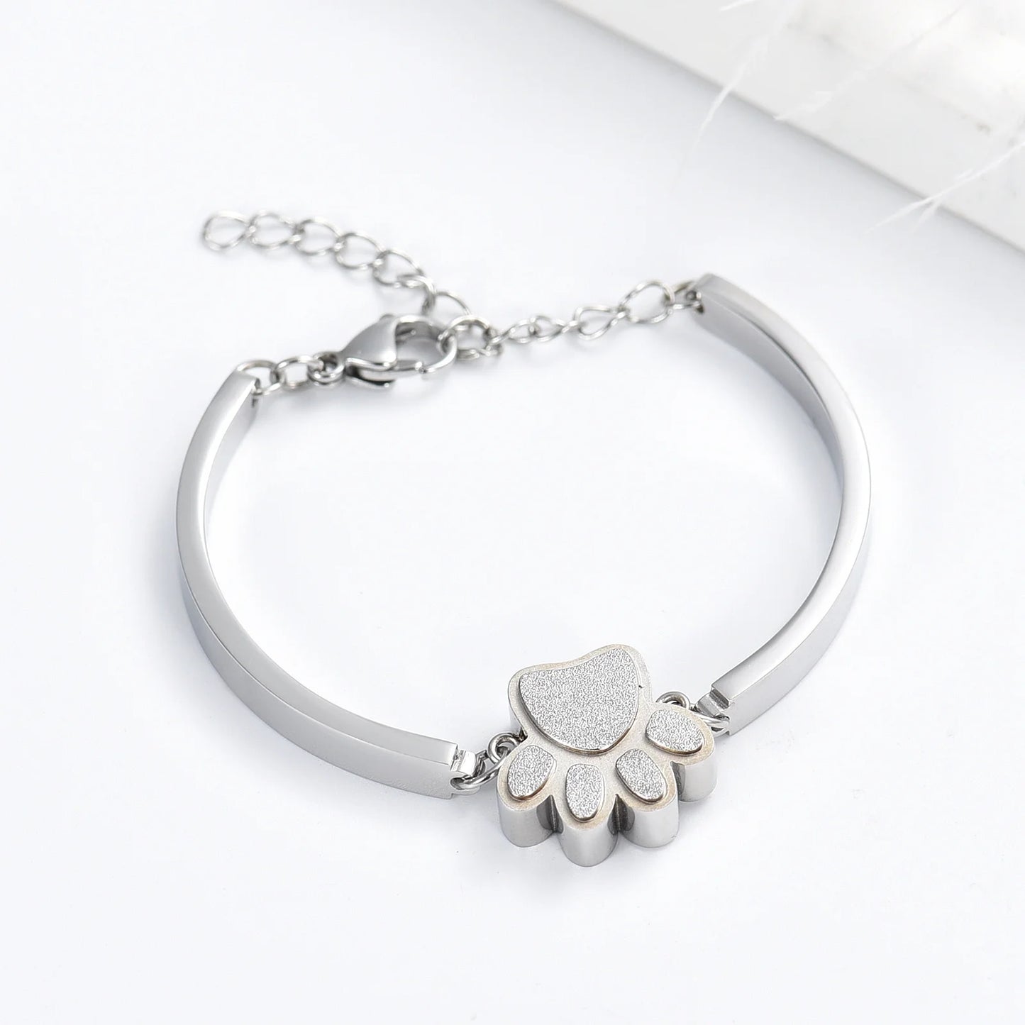 Pet Cremation Jewelry for Ashes for Dog/Cat Ashes Keepsake Urn Bracelet for Women Men Stainless Steel Remembrance Memorial Gift for Loss of Loved Furry Friend with Fill Kit and Gift Box