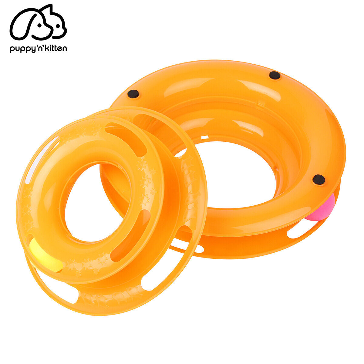 Pet Cat Crazy Ball Disk Interactive Toys Amusement Plate Trilaminar Funny Toy