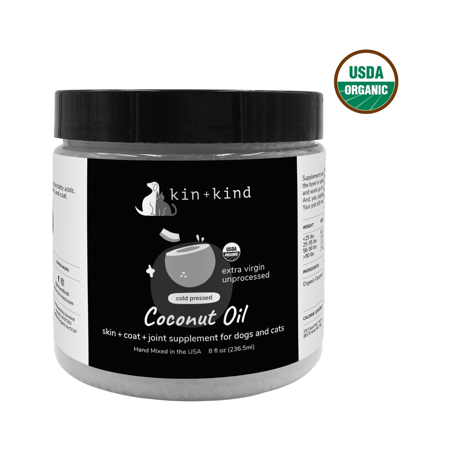 Organic Coconut Oil for Pets – Itchy Skin & Coat Support