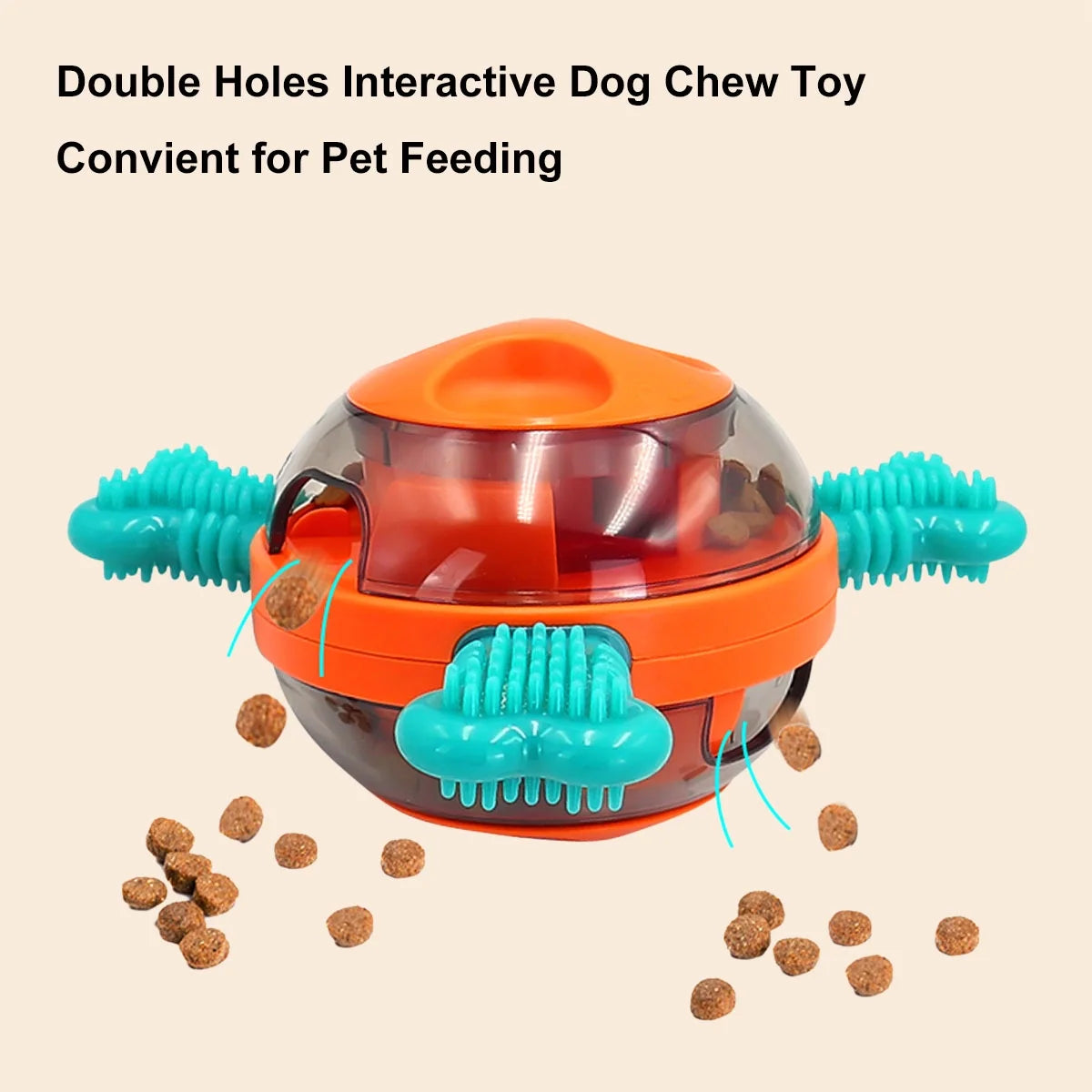 Dog Interactive Toys, Durable Food Feeder Tumbler Toy, Enrichment Mind Stimulating Puzzle Game for Pet Puppies, Pet Chew Toys Suitable for Small Medium Large Dogs