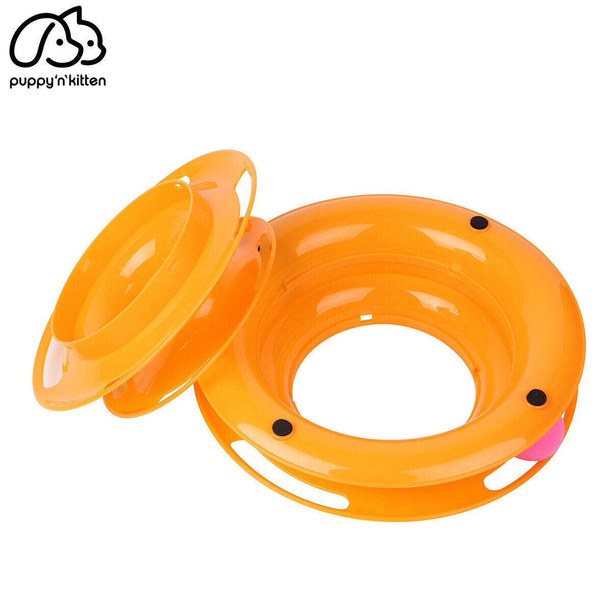 Pet Cat Crazy Ball Disk Interactive Toys Amusement Plate Trilaminar Funny Toy