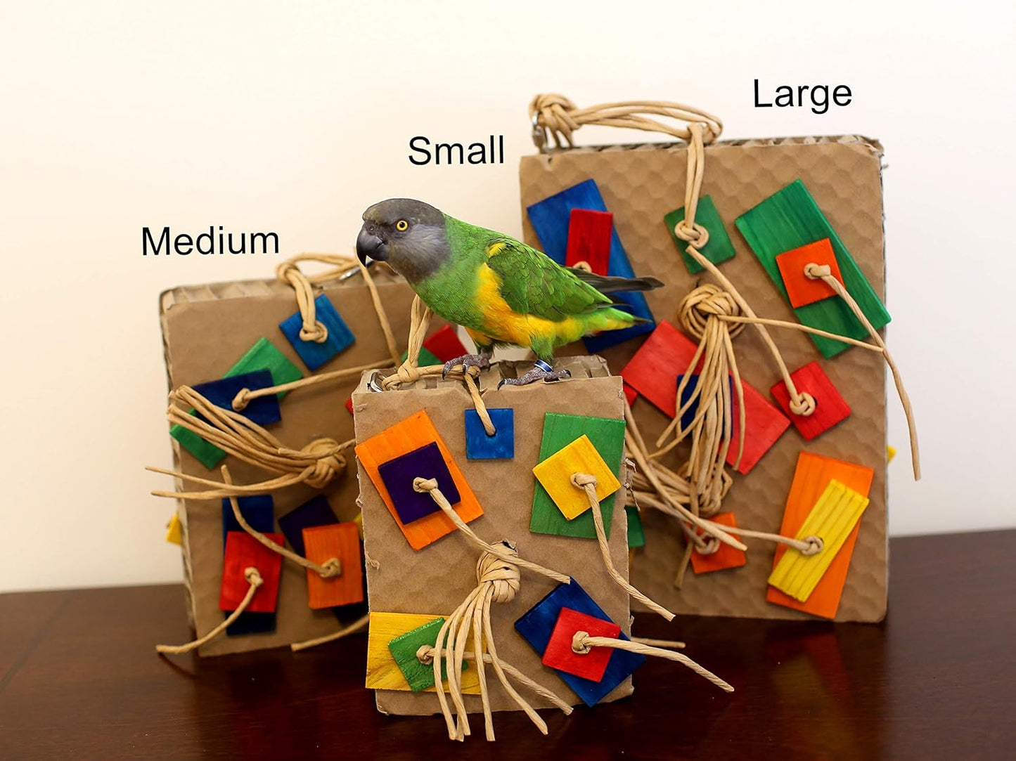 Cardboard Shreddy Toy for Parrots (Choose a Size) (Medium)