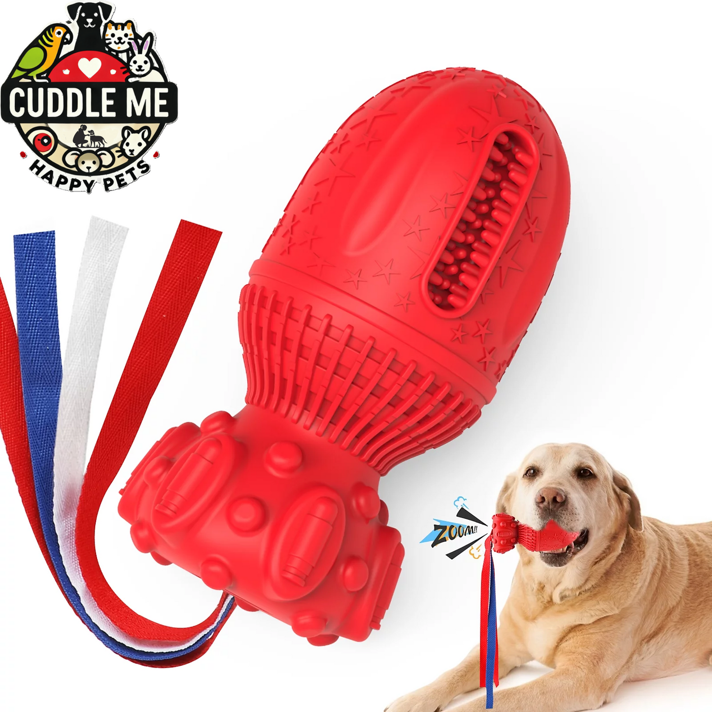 Dog Squeaky Toy for Large Medium Chewers, Interactive Dog Toys."Clearance Product, Random Color, Please Don'T Purchase If You Mind."