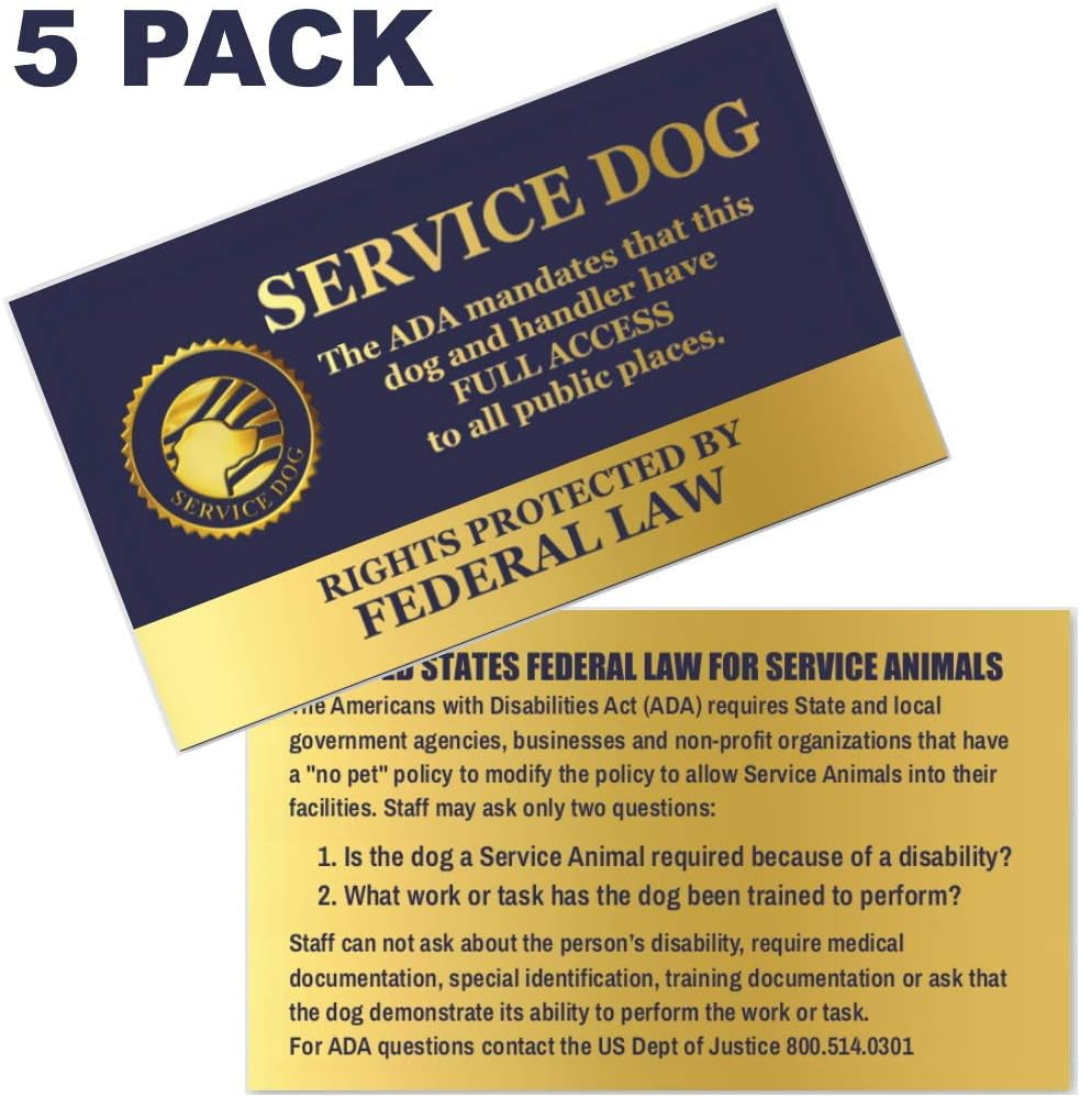 Premium Service Dog Mesh Full Access Vest - (23 - 27" Girth, Red) - Includes Five Service Dog Law Handout Cards