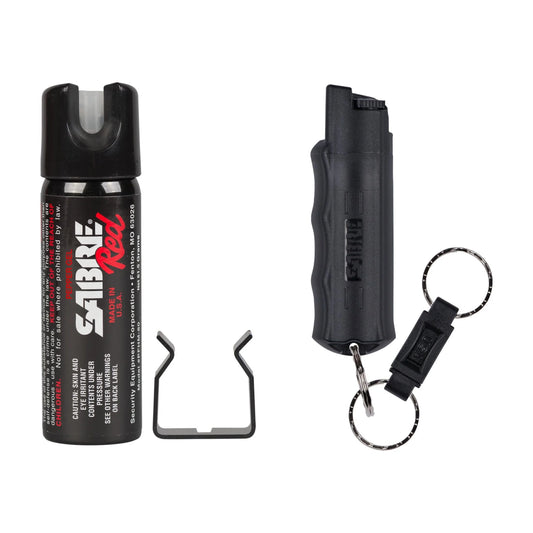 Red Pepper Spray and Gel Home and Away Kit, 1 Ct Each, New, Pocket Pepper Sprays