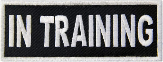 Service Dog in Training Vests/Harnesses Patch Embroidered Badge Fastener Hook & Loop Emblem