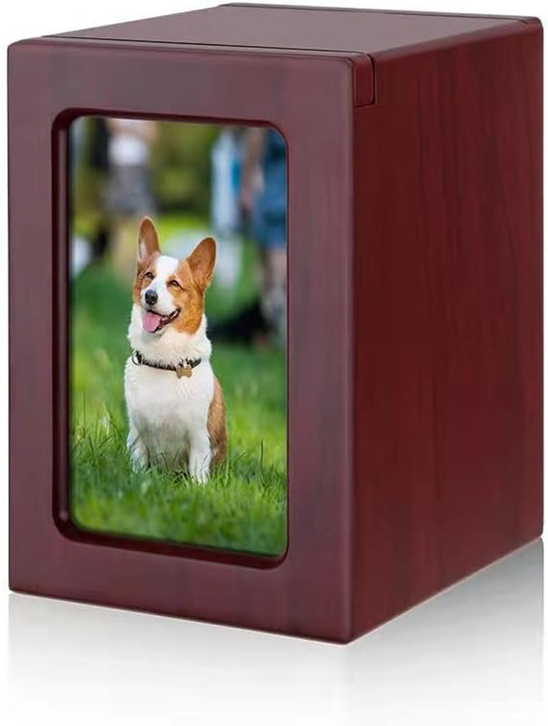 Elegant Cuodia Premium Wooden Dog Urns - Timeless Pet Cremation Keepsakes