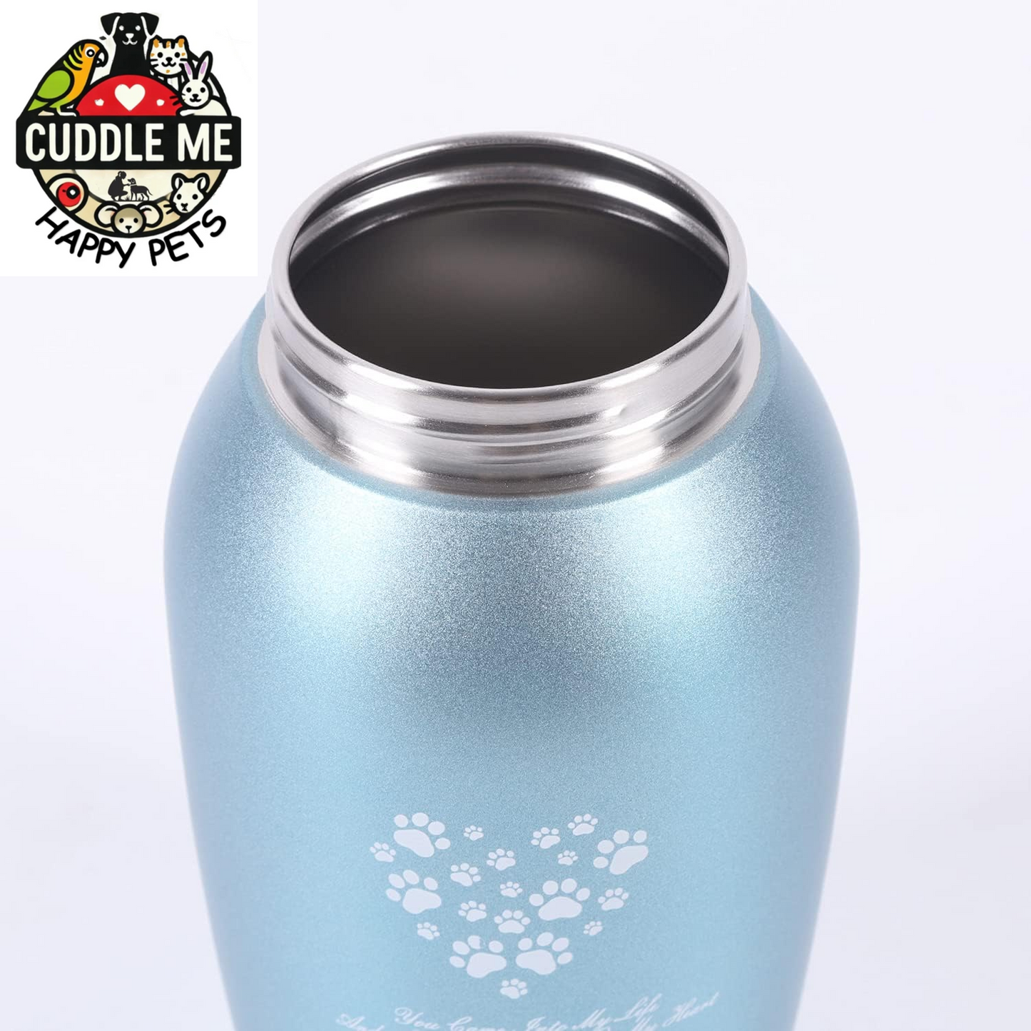 Stainlee Steel Pet Urns,Premium Urns for Dog and Cat Ashes,Paws Engraved Dog Urn for Ashes,Cat Creamtion Urn for Ashes,Pet Urn for Large Dog